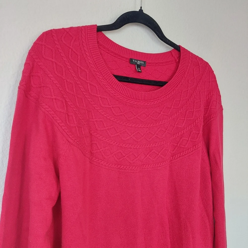 Talbots Cotton‎ Cashmere Blend Sweater Size 2X
